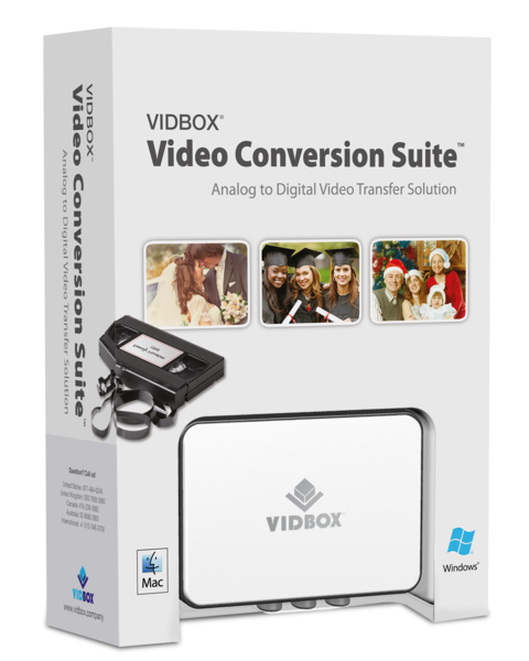 Convert vhs betamax s-vhs to digital with vidbox for mac